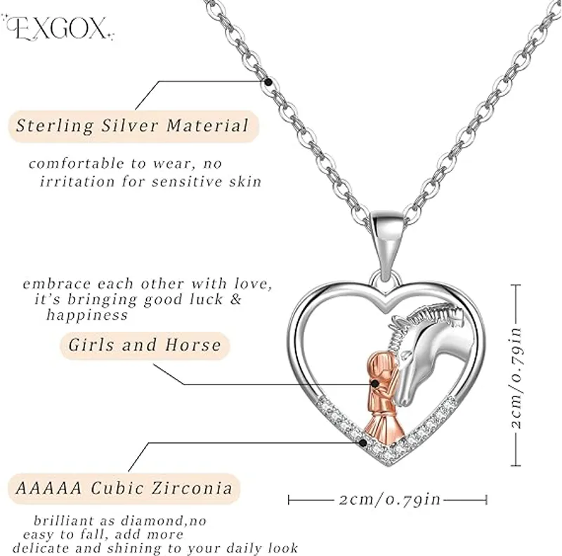 Horse heart Necklace-2