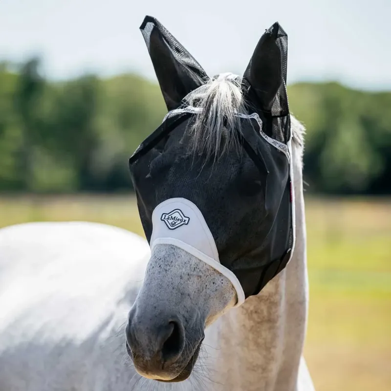 LeMieux 360 Vision Half Fly Mask Large-Grey
