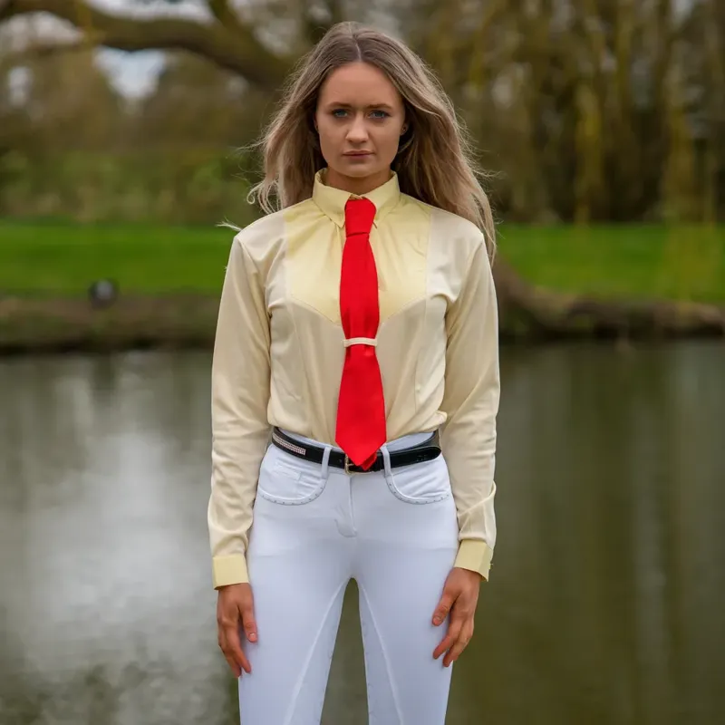 HY Dedham Long Sleeved Tie Shirt-Yellow Lrg-1