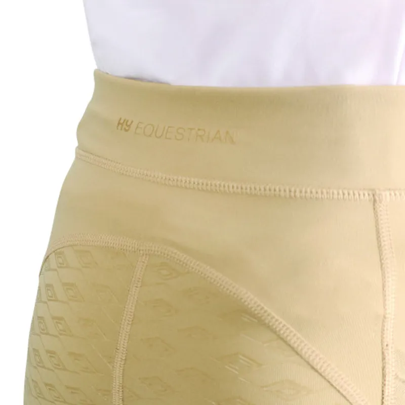 Hy Equestrian Children's Fordwich Riding Tights Beige-2