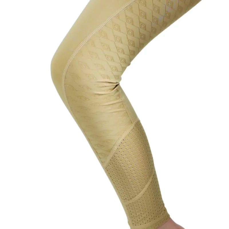 Hy Equestrian Children's Fordwich Riding Tights Beige-3