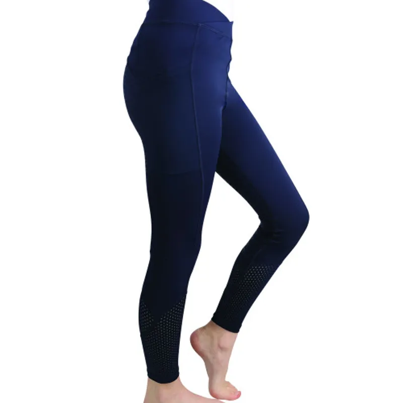 Hy Equestrian Children's Fordwich Riding Tights Navy