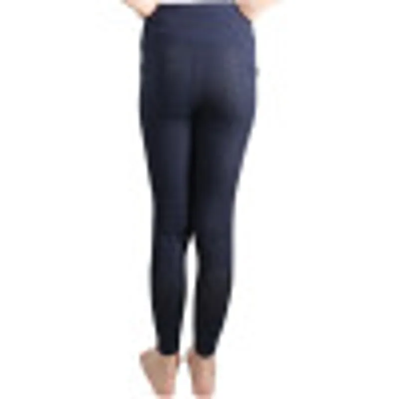 Hy Equestrian Children's Fordwich Riding Tights Navy-1