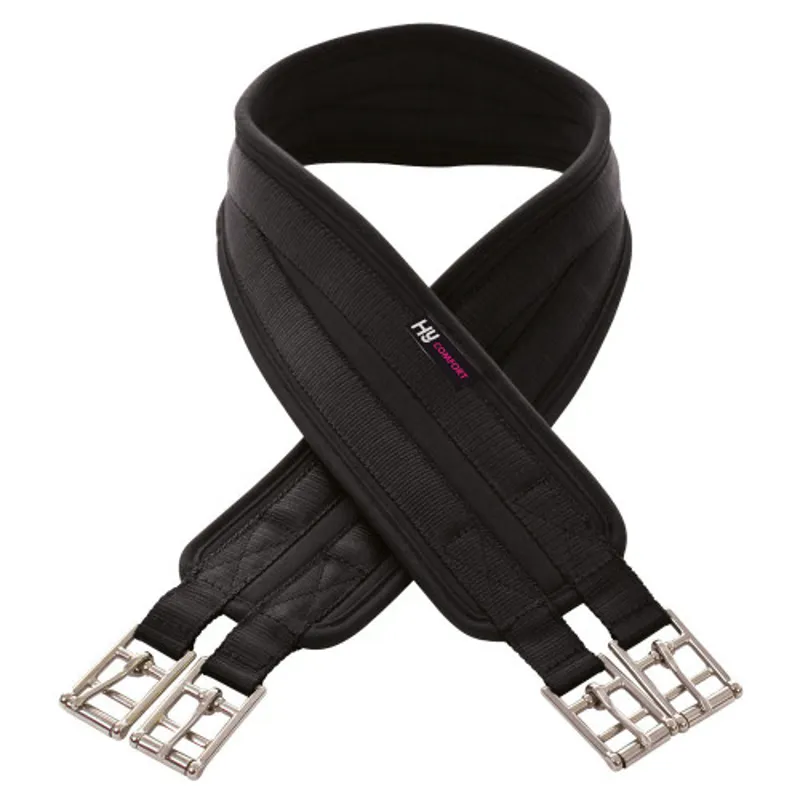 Hy Equestrian Cushion Girth - - Black
