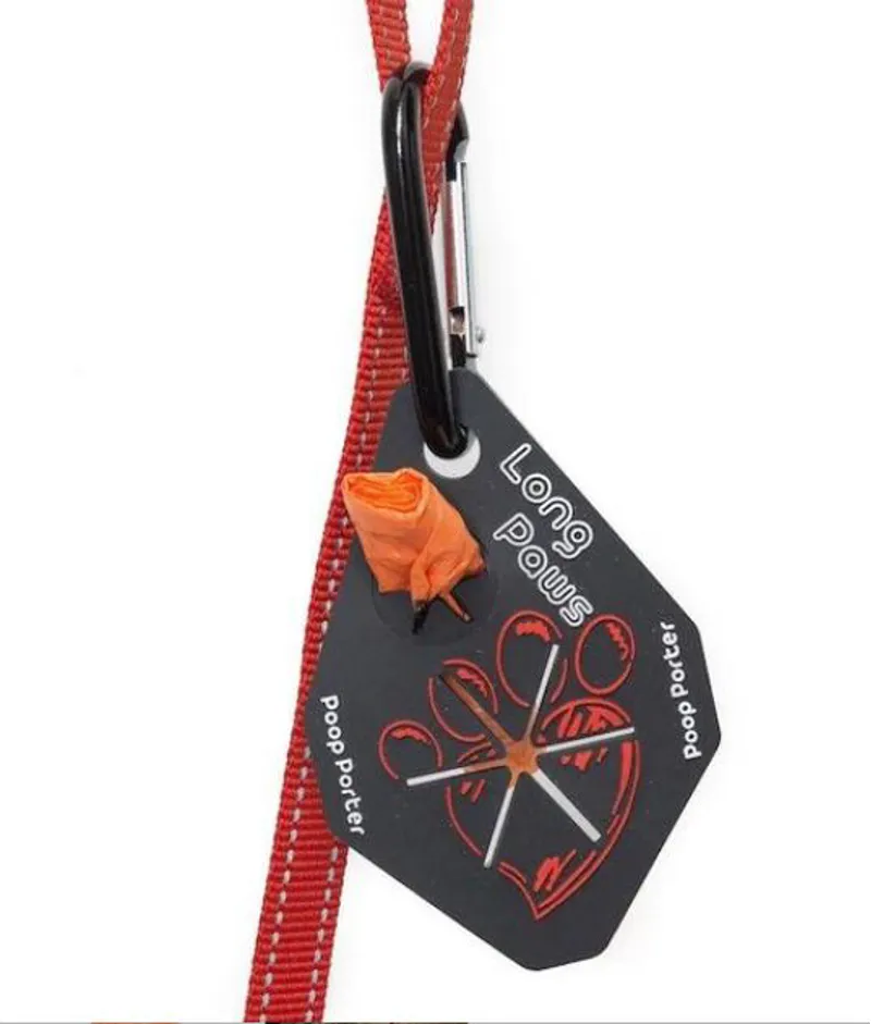 Long Paws Poop Porter Black