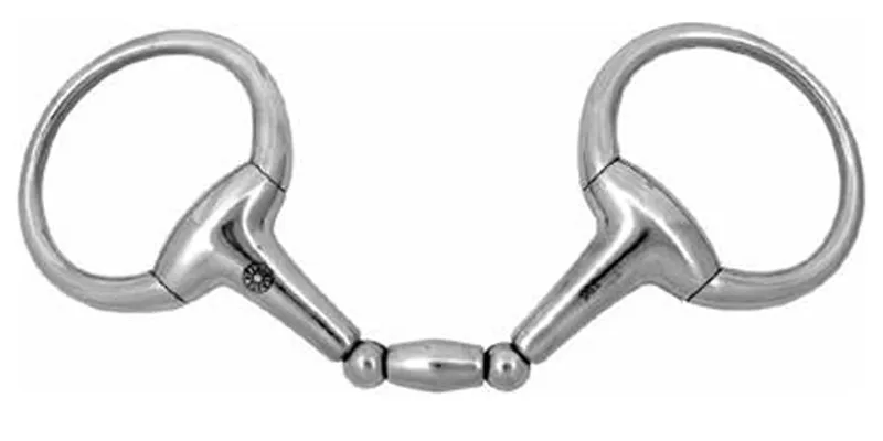 KY Rotary Double Jointed Eggbutt Bradoon Curved 13cm 