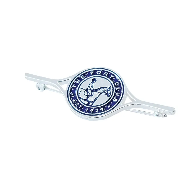 Pony Club Signature Stock Pin Silver
