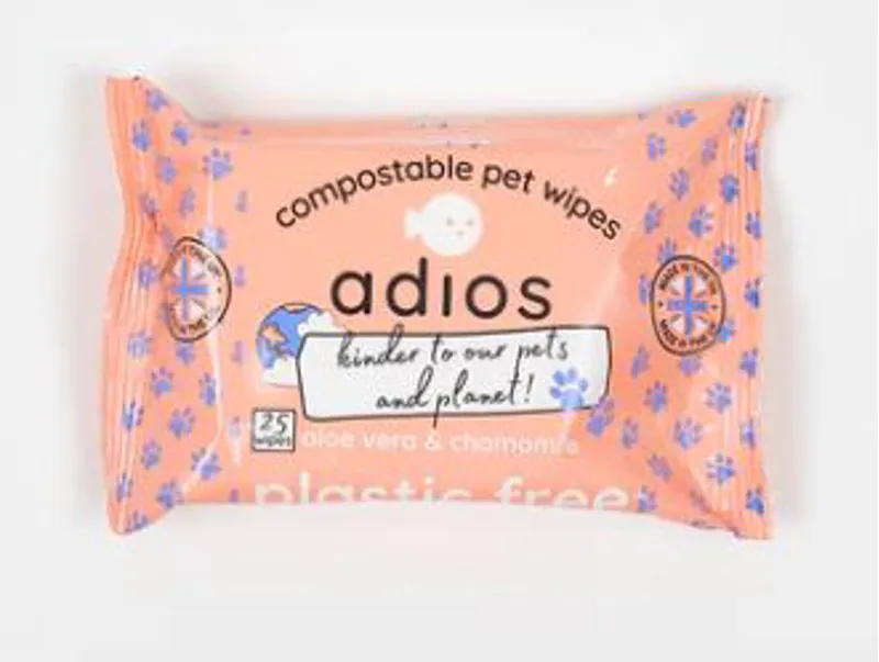 Adios Pet Wipes comp. x25