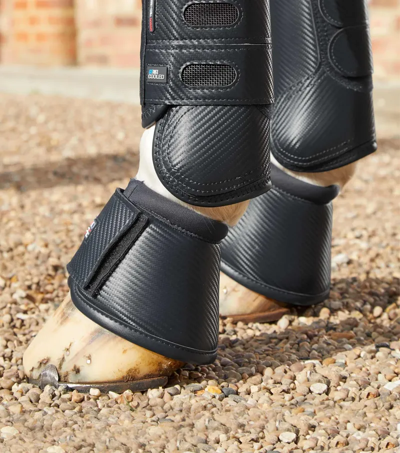 Carbon Wrap Over Reach Boots Black-1