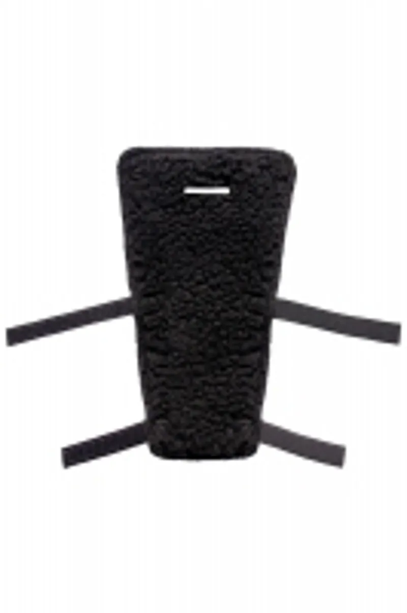 Ultimate Grazing Muzzle Chin protect Fleece Black-1