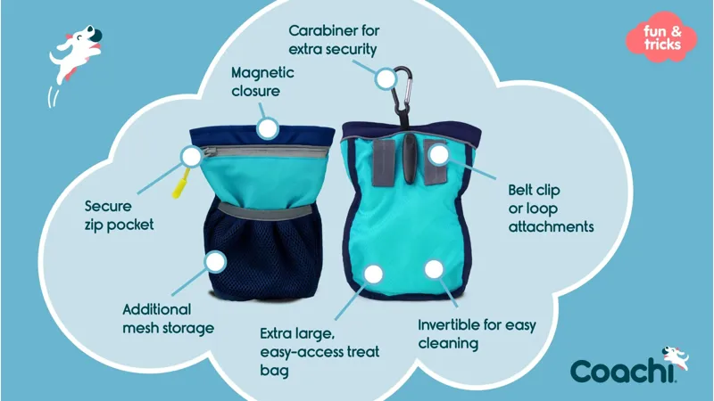 Coachi Pro Train and Treat Bag Navy-1