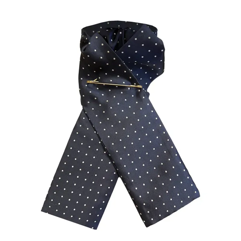 Junior Ready Tied Stock-Navy
