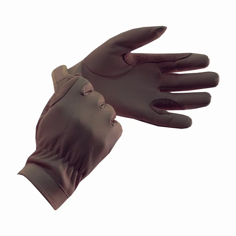 Leather Show Gloves Brown 7