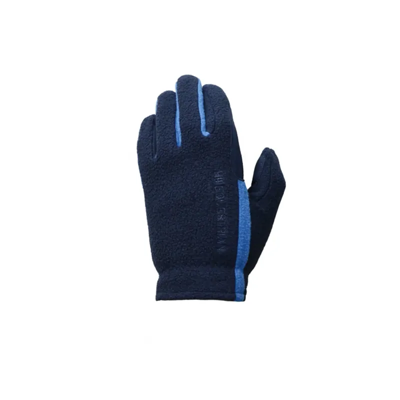 Hy Equestrian Children's Fleece Riding Gloves Navy