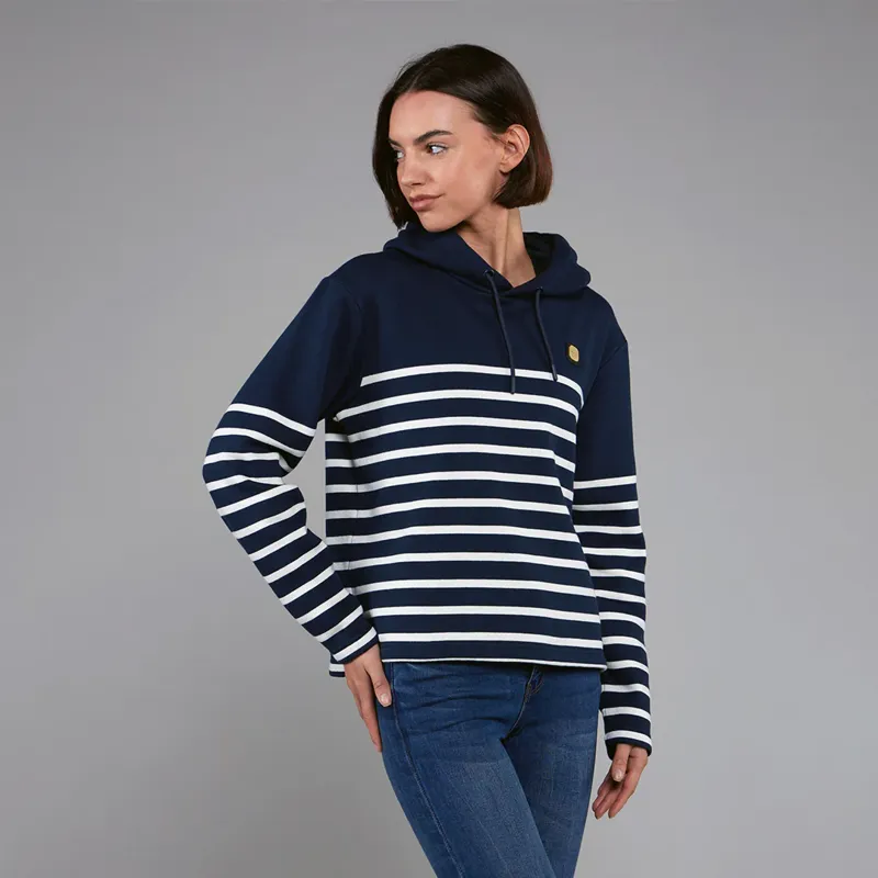 Princeton Hoodie Midnight Navy Stripe