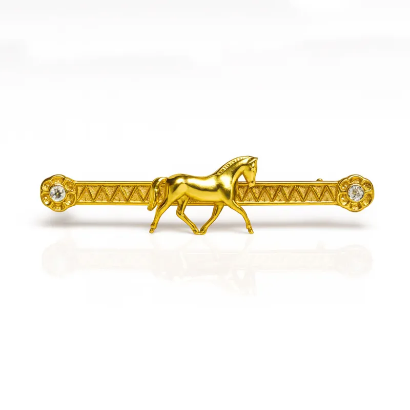 Equetech Showing Horse Tie/Stock Pin Gold