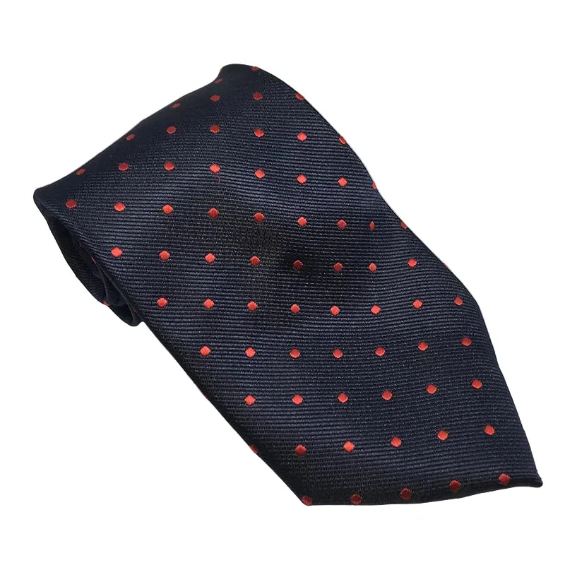 Equetech Polka Dot Show Tie-Navy/Red Spot