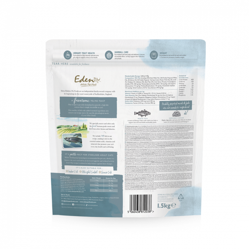 Eden Feline Feast Fish and Herring Cavier 1.5kg-1