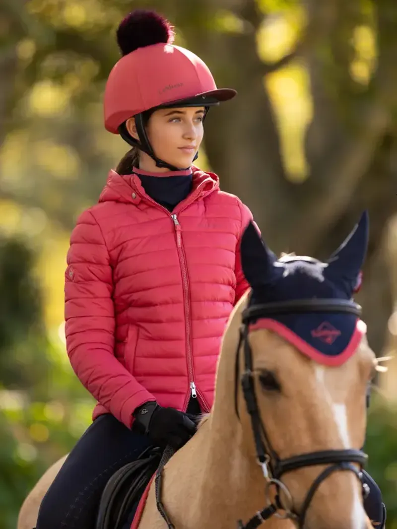 LeMieux Young Rider Ruby Puffer Jacket Cranberry-3