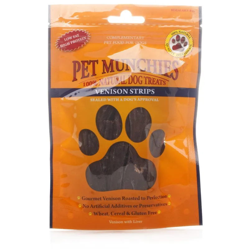 Pet Munchies Venison Strips 75g