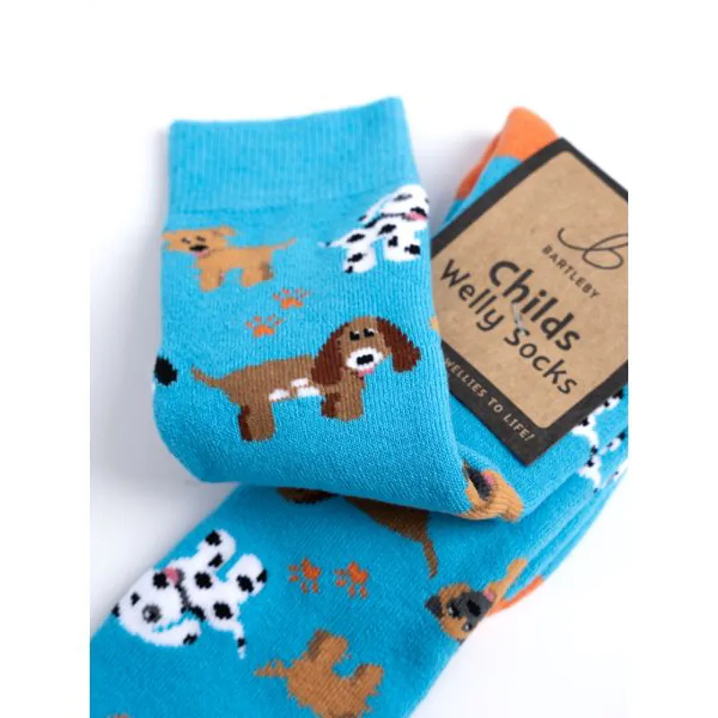 Kids Welly Socks-Puppy Love 12.5-3