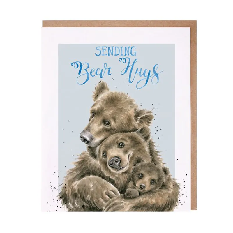 Sending Bear Hugs Greeting Card