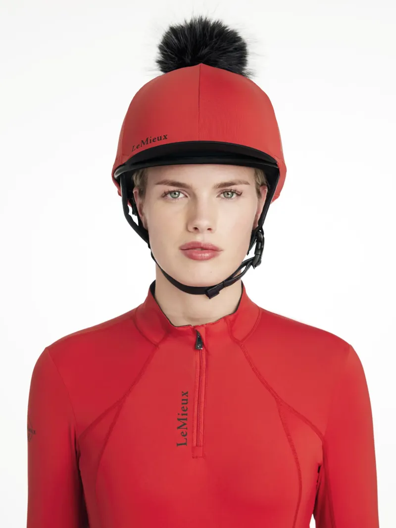 LeMieux Pom Hat Silk Chilli