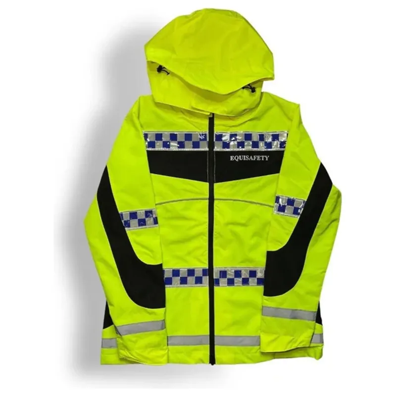 Equisafety Polite Hi-Vis Lightweight Waterproof Jacket - YELLOW xsmall