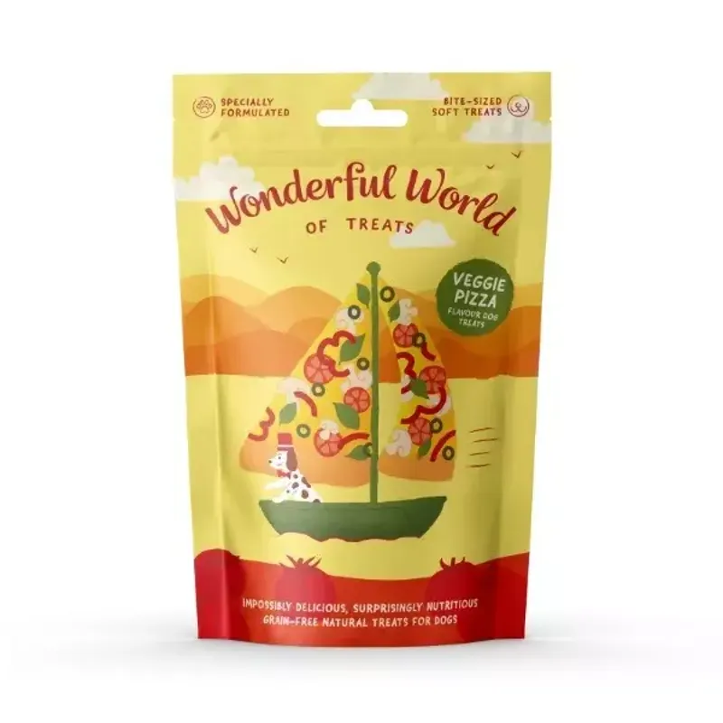 Wonderful World Of Treats Veggie Pizza Dog Treats 50gr