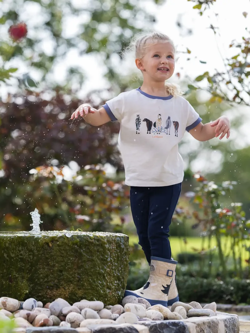 LeMieux Puddle Pals T-Shirt Ecru 5-6yrs-1