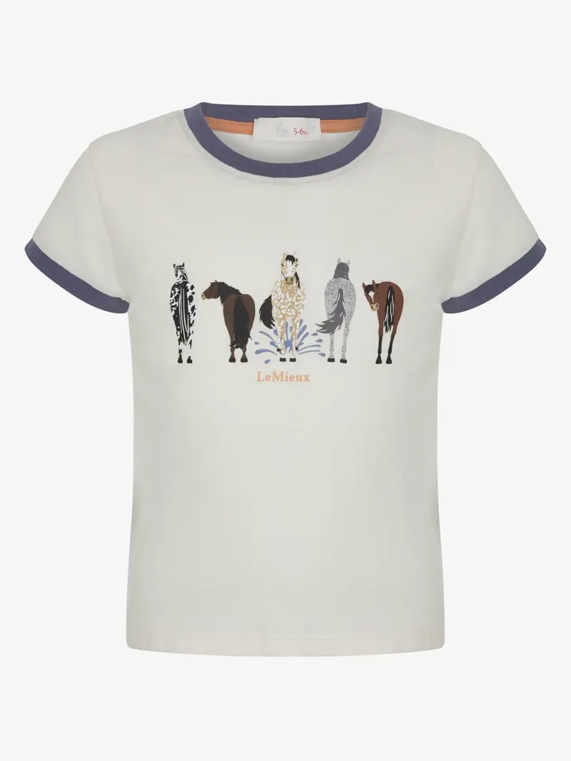 LeMieux Puddle Pals T-Shirt Ecru 5-6yrs