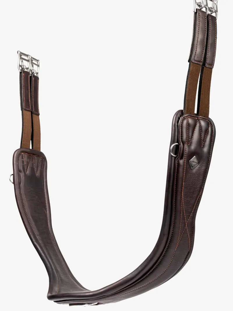 LeMieux Gel-Tek Anatomic Jumping Girth  Brown 125cm