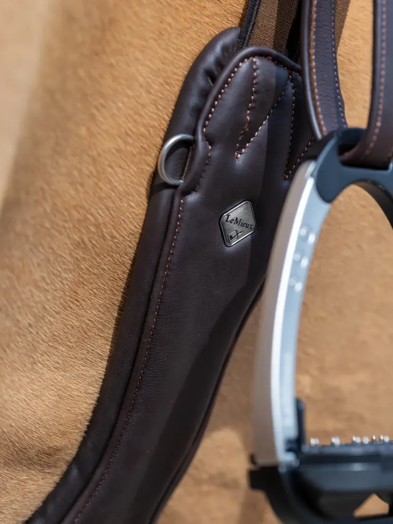 LeMieux Gel-Tek Anatomic Jumping Girth  Brown 125cm-1