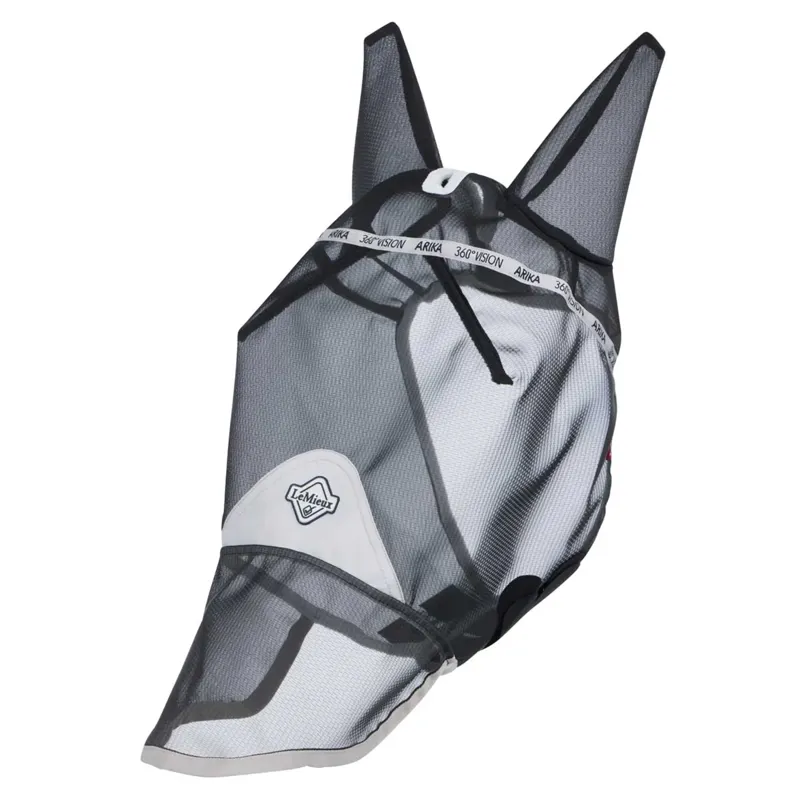 LeMieux 360 Vision Full Fly Mask Medium-Grey-1