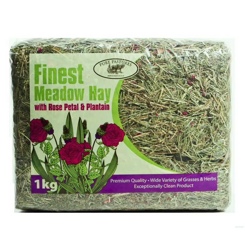 Meadow Hay with Rose and Plantain 1kg