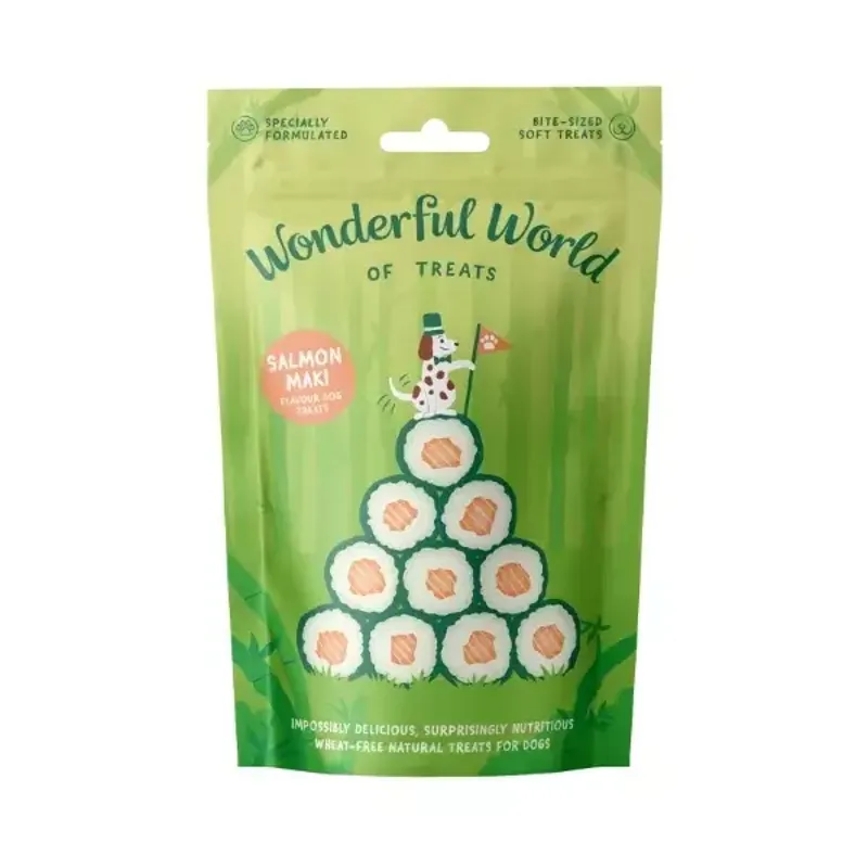 Wonderful World Of Treats Salmon Maki Dog Treats 50gr