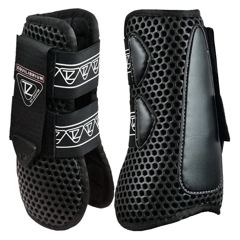 Equilibrium Tri-Zone Open Fronted Boots - BLACK