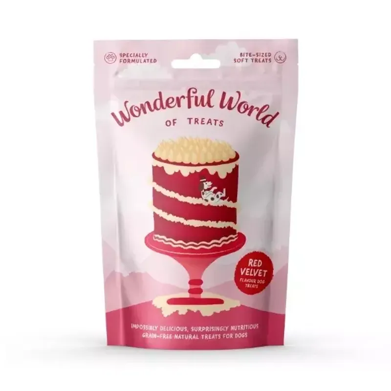 Wonderful World Of Treats Red Velvet Dog Treats 50gr