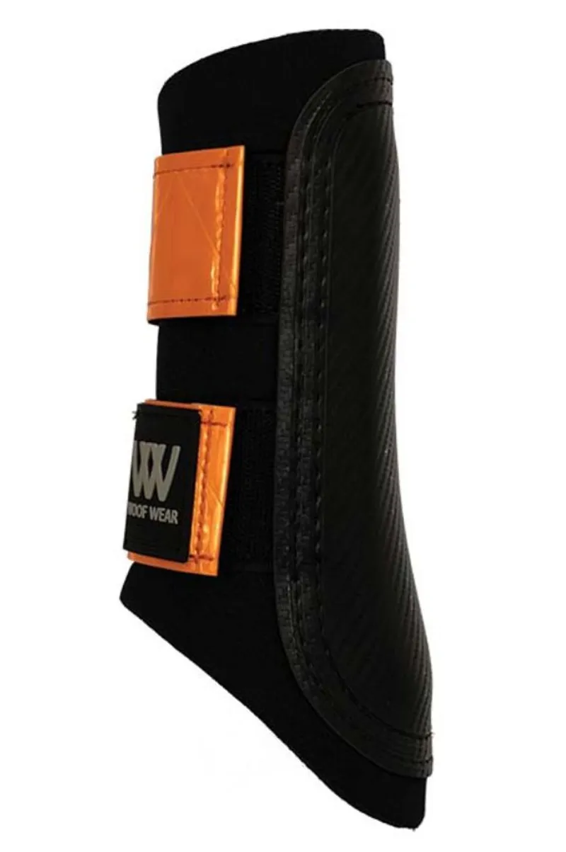 Woof Wear Reflective Club Brushing Boot Orange/Black